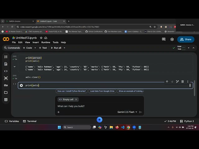 MLDS Course | Python Module | Lecture 12 | Dictionaries, Dictionary Methods, Zip & Enumerate |
