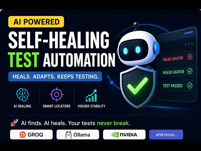 AI Fixed My Broken Selenium Tests in Seconds | Self-Healing Automation with Groq, Ollama & NVIDIA