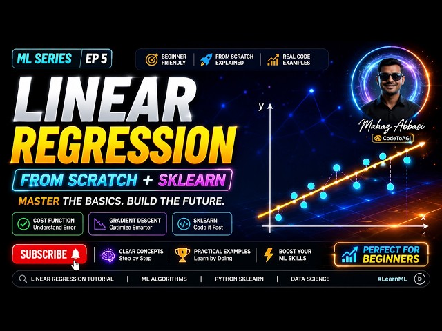 Linear Regression Explained (From Scratch + scikit-learn) | ML EP 5