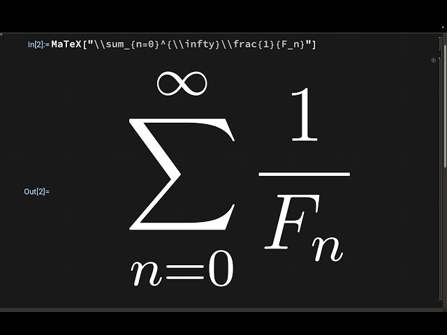 Reciprocal Fibonacci Sums, Elliptic Functions, and a Joint Math Meetings Aside