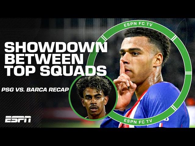 CHAMPIONS LEAGUE SHOWDOWN 🍿 PSG hand Barcelona their first loss of the season | ESPN FC