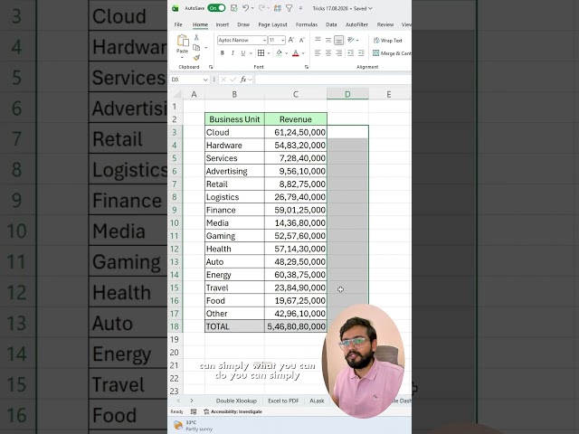 Don't Convert Number to Million Manually in Excel‼️Instead Use Amazing Trick  #excel #exceltips