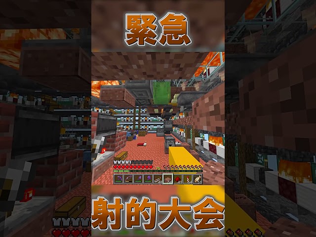いい的が #shorts #minecraft #マイクラ #サバイバル #箱を乱立させるサバイバル #ラマ