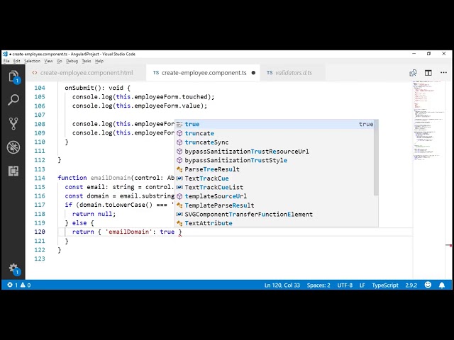 Angular reactive form custom validator