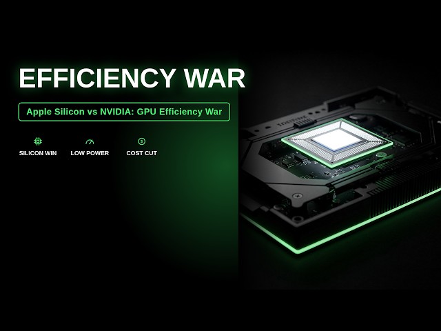 Apple Silicon vs NVIDIA: GPU Efficiency War