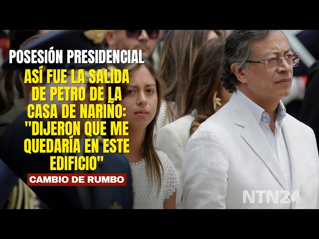 This was Gustavo Petro’s exit from the Casa de Nariño: "They said I would stay in this building"