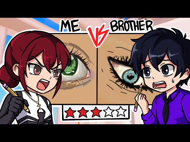 I Tried Drawing REALISTICALLY in SPEED DRAW with my BROTHER