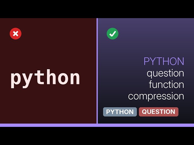 python function compression