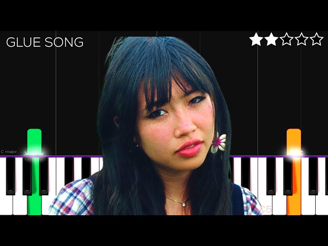 beabadoobee - Glue Song | EASY Piano Tutorial 