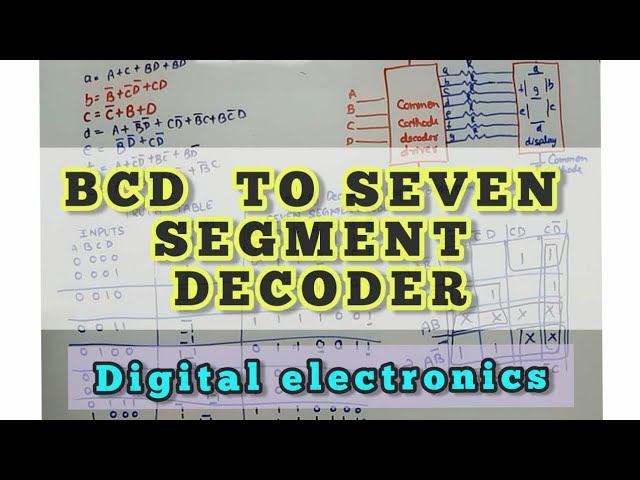 U2L5.4 | BCD to Seven Segment Decoder| BCD to Seven Segment Display| BCD TO 7 Segment common cathode