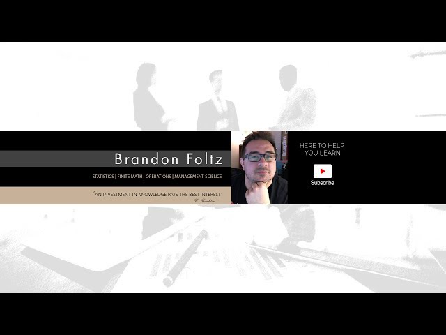 Brandon Foltz Channel Intro