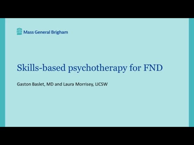 Skills-based Psychotherapy for FND