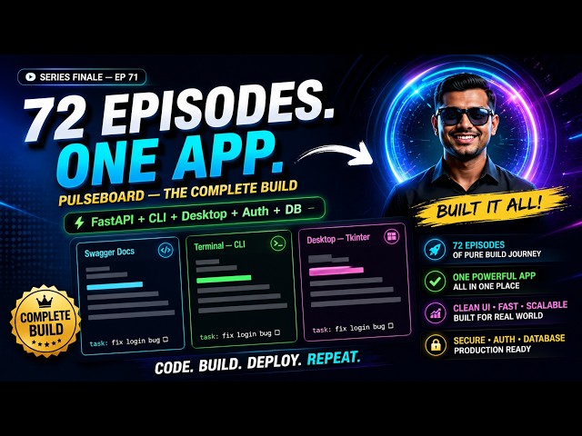 I Built a REAL Full-Stack App Using EVERYTHING From My 72 Python Episodes (Series Finale)