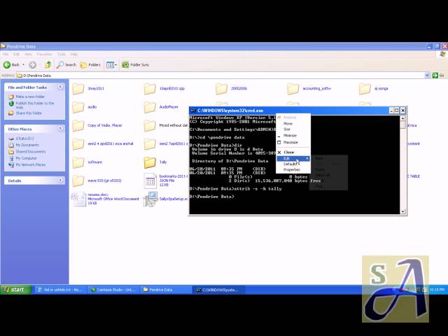 How to remove Hidden Attribute Of All Sub Folder And files. Remove Virus From Hard-disk or Pen Drive