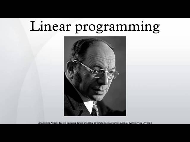 Linear programming