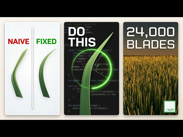 Fixed-Length Instanced Grass in raylib 6.0