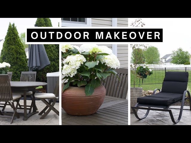DIY EXTREME PATIO MAKEOVER   THRIFTED, DIY, ON A BUDGET! | OUTDOOR DECORATING IDEAS