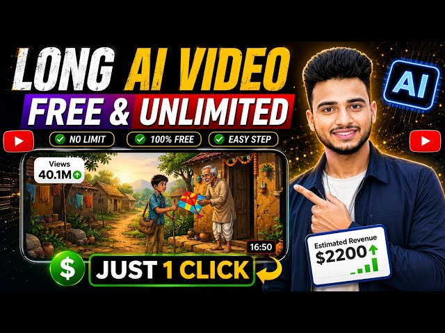 🔥 Long AI Video Kaise Banaye | Full Course | 3D Cartoon Video Kaise Banaye | AI Video Kaise Banaye 🔥