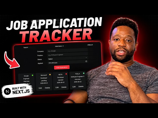 Build a CRUD Job Application Tracker with Next.js 16 & MongoDB