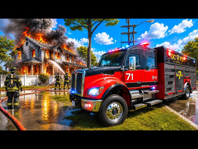 Family TRAPPED Inside BURNING House in Firefighting Simulator Ignite
