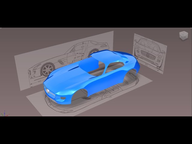 Mercedes Benz SLS AMG - Autodesk Alias Autostudio - Part 1 - SubD Modeling - Car Modeling