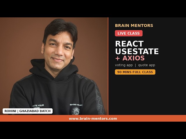 React JS Complete Class: Voting App + Quotes App + Environment Variables | MERN Bootcamp Rohini