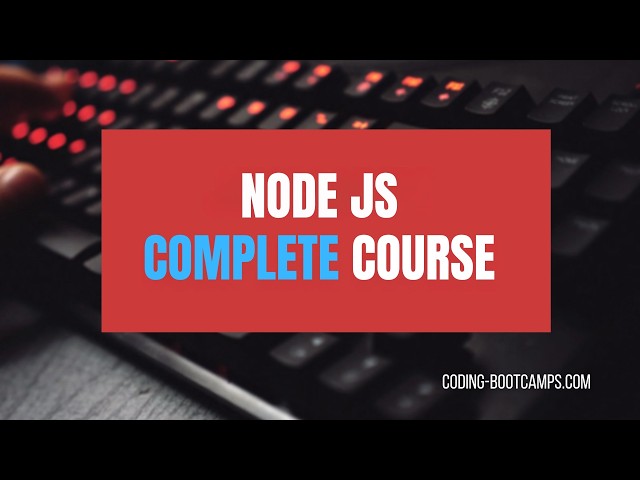 Complete Course for Full-Stack Web Development with NodeJS, ExpressJS & MongoDB & 3 Projects