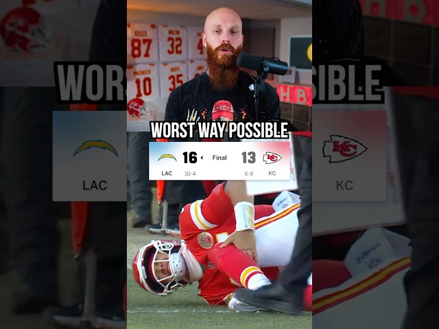 The Chiefs season is OVER and sadly, so is Patrick Mahomes…