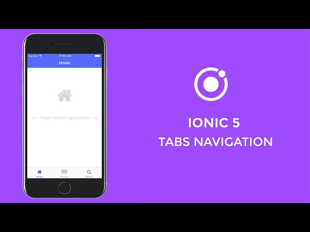 Ionic 5 Tabs Navigation