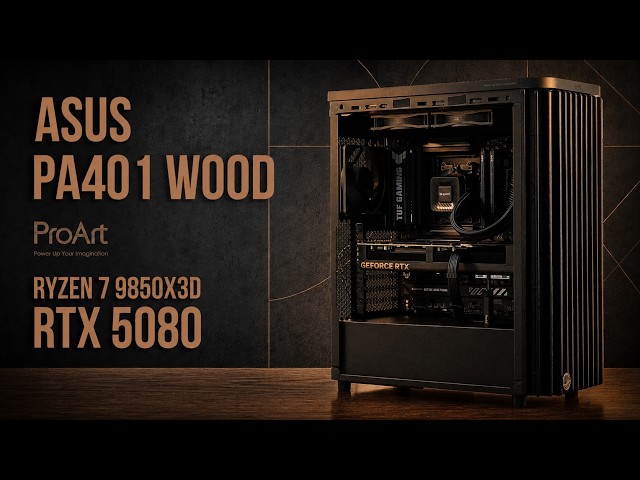 ASUS ProArt PA401 Blackout Build with RTX 5080 OC & Ryzen 7 9850X3D