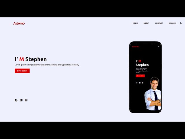 How to create Responsive portfolio using Html Css & Js