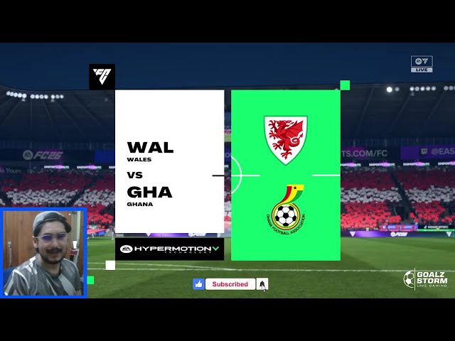 🔴Wales vs Ghana | International Friendly Football Live Gaming Simulation | EA FC26