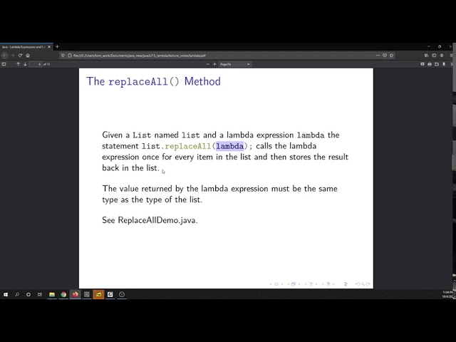Lambda Expressions and Functional Programming