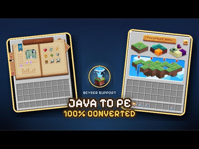 Convert Java Animated GUI to Bedrock | 100% Like Java!(Geyser Supported)