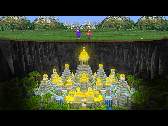 Creé una civilización secreta en Minecraft.