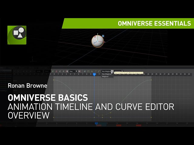 Animation Timeline and Curve Editor Overview in Omniverse USD Composer