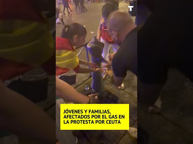 ASÍ QUEDARON LOS MANIFESTANTES TRAS EL GAS EN MADRID
