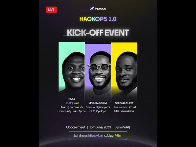 HackOps 1.0: Kick-Off Event