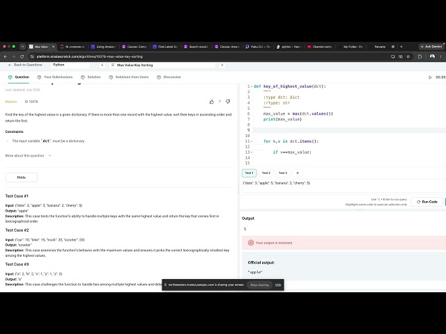 Stop Sorting Dictionaries! The 1-Line Python Trick Interviewers Love