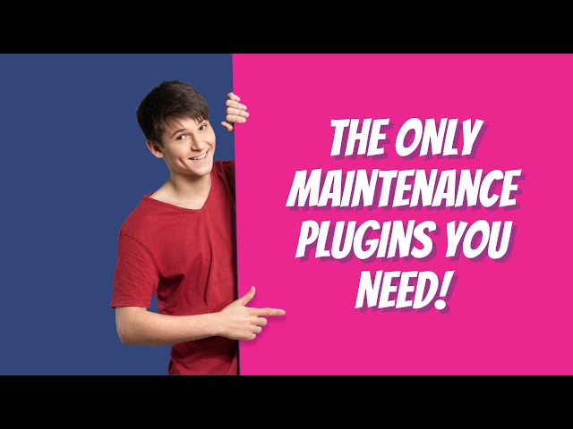 The ONLY Maintenance Plugins You Need!