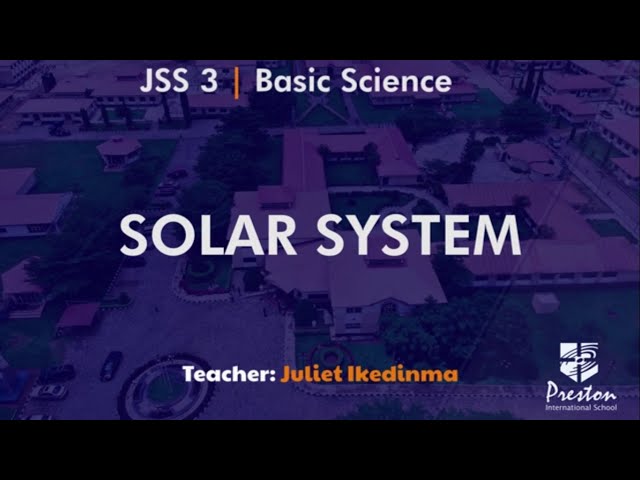 Solar System - JSS3 Basic Science