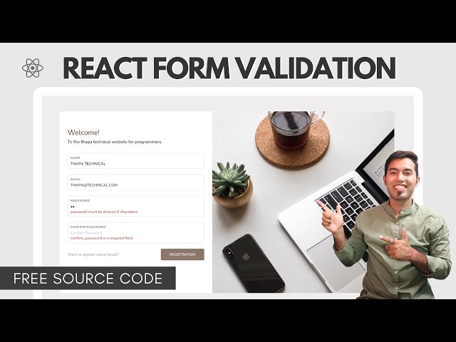 Complete React Form Validation using Formik & Yup in Hindi🔥