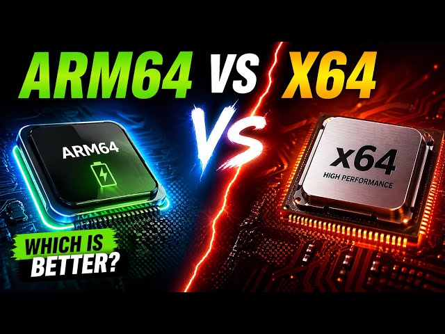 ARM64 vs x64 Explained !🔥|  Which One is Better?