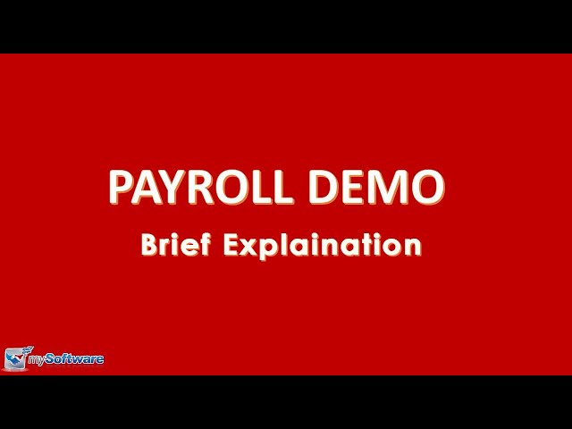 【Eng】Payroll Demo👩🏻‍💻 | SQL Payroll