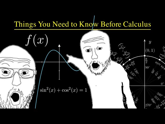 Things You Need to Know Before Calculus