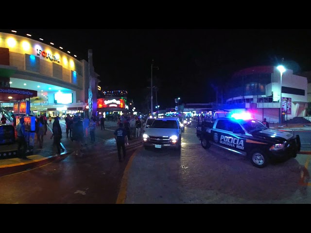 Night Walk Punta Cancun Main Street 360