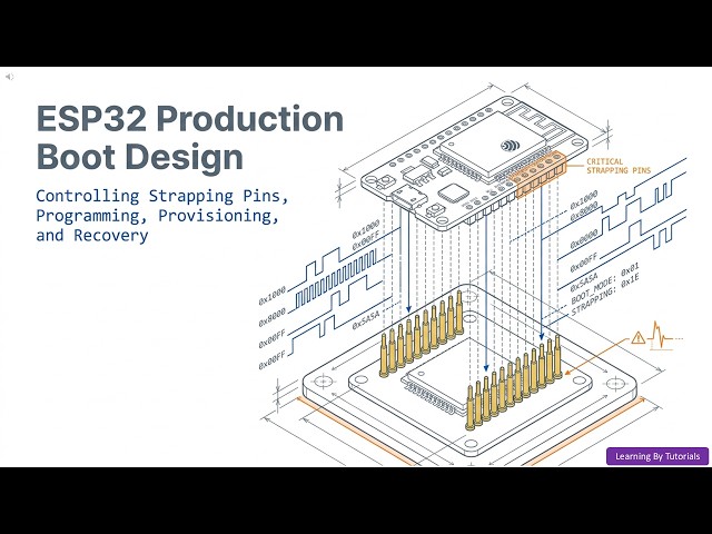 ESP32 Production Boot Design: Controlling Strapping Pins, Programming, Provisioning, and Recovery