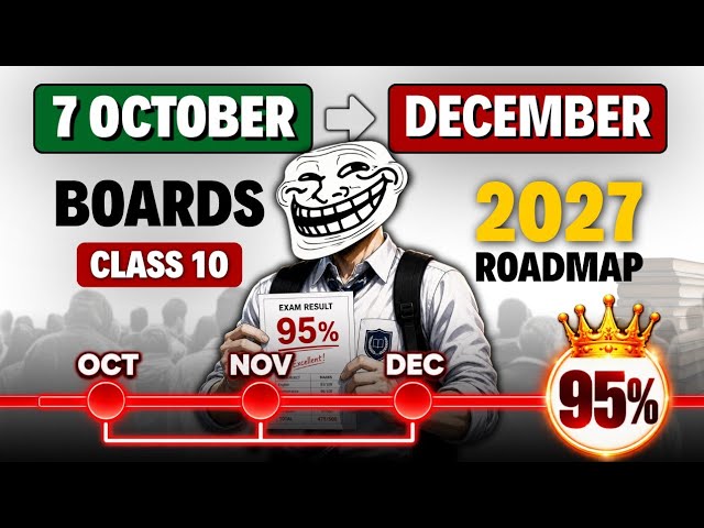 Class 10th : Final Roadmap To Score 95% 🔥| 3 Month Timetable for class 10 💀| Board Exam 2027