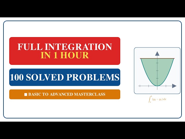 Master Calculus Integration: 100 Solved Problems (Full Course) ⚡