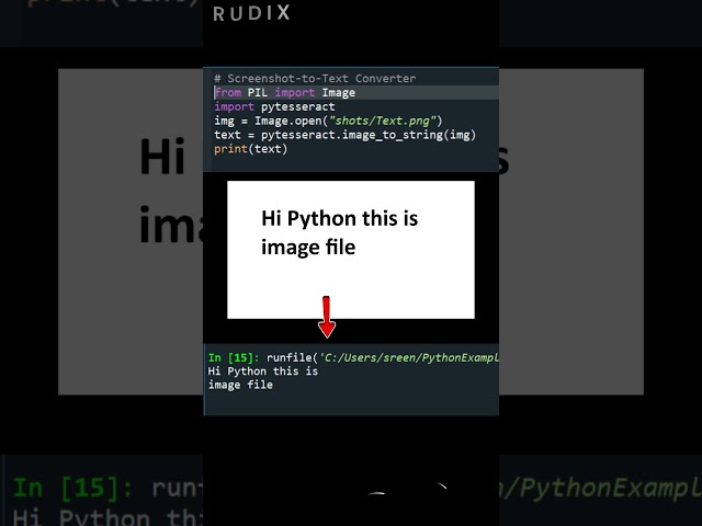 Screenshot to Text Convert Using Python